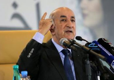 الرئيس الجزائري عبد المجيد تبون